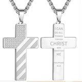 Hot American Flag Cross Necklace