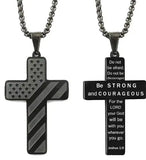 Hot American Flag Cross Necklace