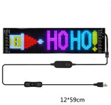 Programmable Car LED Sign LED Full-color Advertising Screen Ultra-thin Display Screen Custom Text Pattern Animation Display Car