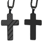 Hot American Flag Cross Necklace