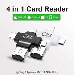 Four-In-One Multi-Function Mobile Phone Card Reader